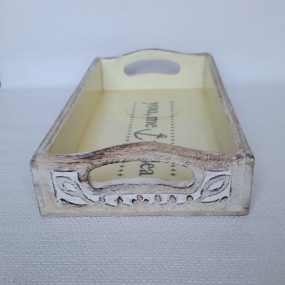 You, Me & The Sea Wooden Decorative Tray - NWT